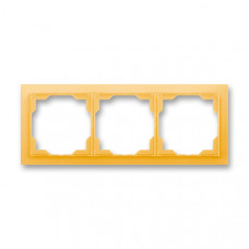 ABB Neo® Outlet Frame 3x horizontal (Ice Orange)