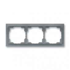 ABB Neo® Outlet Frame 3x horizontal (Ice Grey)