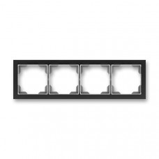 ABB Neo® Outlet Frame 4x horizontal (Onyx)