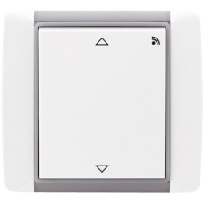 P8 R R Element 04 - Wall-mounted jalousie controller - element - white / ice gray