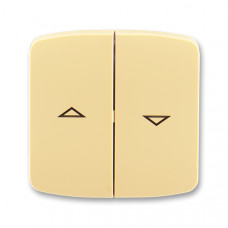 ABB Tango® Shutter switch cover 2 buttons (Beige)