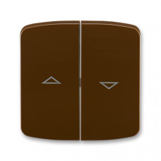 ABB Tango® Shutter switch cover 2 buttons (Brown)