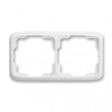 ABB Tango® Outlet Frame 2x horizontal (White)