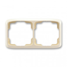 ABB Tango® Outlet Frame 2x horizontal (Ivory)