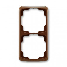 ABB Tango® Outlet Frame 2x vertical (Brown)