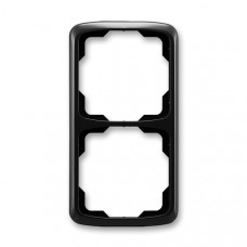 ABB Tango® Outlet Frame 2x vertical (Black)