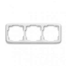 ABB Tango® Outlet Frame 3x horizontal (White)