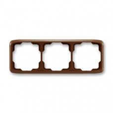 ABB Tango® Outlet Frame 3x horizontal (Brown)