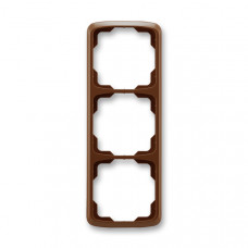 ABB Tango® Outlet Frame 3x vertical (Brown)