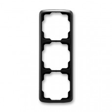 ABB Tango® Outlet Frame 3x vertical (Black)