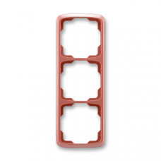 ABB Tango® Outlet Frame 3x vertical (Heather Red)