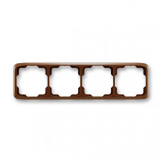 ABB Tango® Outlet Frame 4x horizontal (Brown)