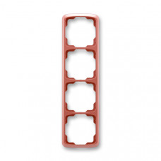 ABB Tango® Outlet Frame 4x vertical (Heather Red)