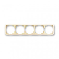 ABB Tango® Outlet Frame 5x horizontal (Ivory)