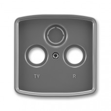 ABB Tango® Data connector cover TV/SAT/Radio  (Smoke Grey)