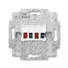 ABB Universal 0230-0-0403 Stereo Loudspeeker Connector - Alpine White