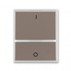 ABB Universal Switch button full IO Illuminated (Lungo / Milk White)