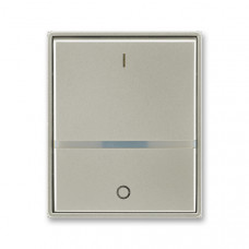 ABB Universal Switch button full IO Illuminated (Old Silver)
