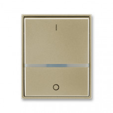 ABB Universal Switch button full IO Illuminated (Champagne)