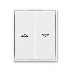 ABB Universal Shutter switch cover 2 buttons (White / White)