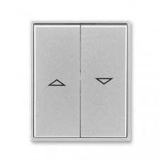 ABB Universal Shutter switch cover 2 buttons (Titanium)