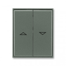 ABB Universal Shutter switch cover 2 buttons (Anthracite)