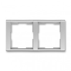 ABB Time® Outlet Frame 2x horizontal (Titanium)