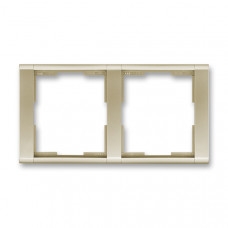 ABB Time® Outlet Frame 2x horizontal (Champagne)