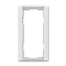 ABB Time® Outlet Frame 2x vertical (White / Ice White)