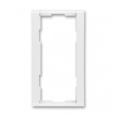 ABB Time® Outlet Frame 2x vertical (White / White)