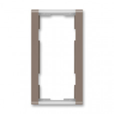 ABB Time® Outlet Frame 2x vertical (Lungo / Milk White)