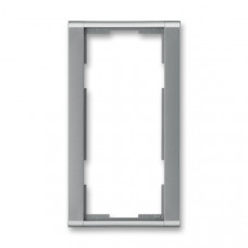 ABB Time® Outlet Frame 2x vertical (Steel)