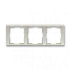 ABB Time® Outlet Frame 3x horizontal (Old Silver)