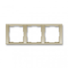 ABB Time® Outlet Frame 3x horizontal (Champagne)