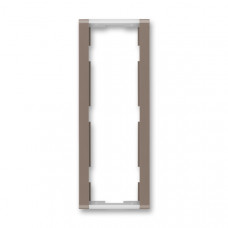 ABB Time® Outlet Frame 3x vertical (Lungo / Milk White)
