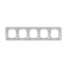 ABB Time® Outlet Frame 5x horizontal (Titanium)