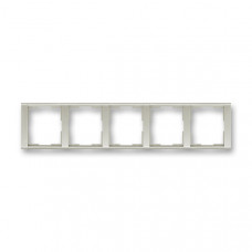 ABB Time® Outlet Frame 5x horizontal (Old Silver)