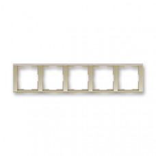 ABB Time® Outlet Frame 5x horizontal (Champagne)