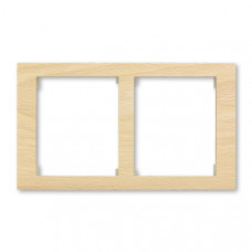 ABB Time® Arbo Outlet Frame 2x horizontal (Natural Beech)