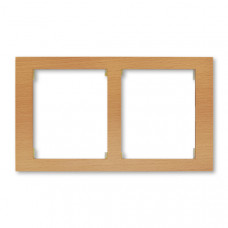 ABB Time® Arbo Outlet Frame 2x horizontal (Alder)