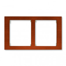 ABB Time® Arbo Outlet Frame 2x horizontal (Mahogany)