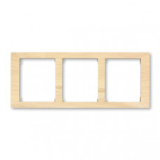 ABB Time® Arbo Outlet Frame 3x horizontal (Natural Beech)