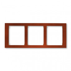 ABB Time® Arbo Outlet Frame 3x horizontal (Mahogany)