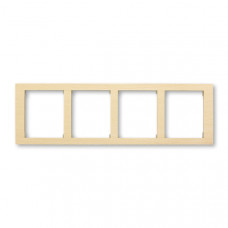 ABB Time® Arbo Outlet Frame 4x horizontal (Natural Beech)